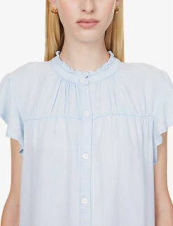 RAILS Kat Flutter-sleeve Woven Mini Dress 11 RAILS Kat Flutter-sleeve Woven Mini Dress -Whistles Closet Shop R04158664 LIGHTVINTAGE ALT05