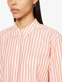 RAILS Arlo Striped Regular-fit Cotton-blend Shirt -Whistles Closet Shop R04158667 LESISTRIPE ALT04