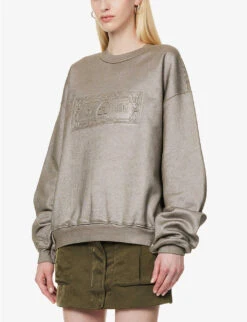 ALEXANDER WANG Dollar Bill Graphic-print Cotton-jersey Sweatshirt 7 ALEXANDER WANG Dollar Bill Graphic-print Cotton-jersey Sweatshirt -Whistles Closet Shop R04160694 SANCTUARY ALT02