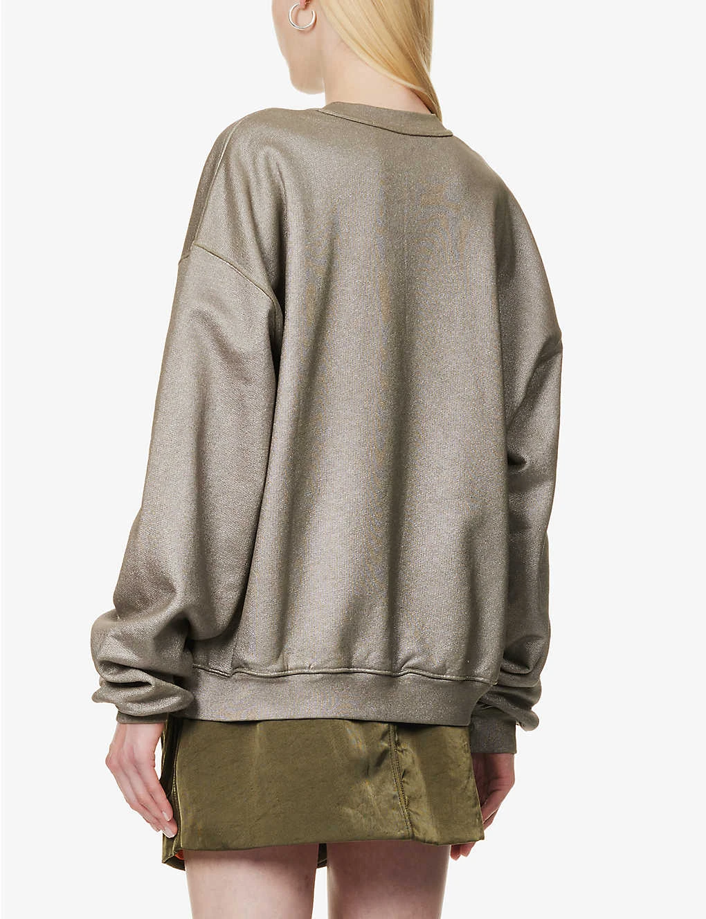 ALEXANDER WANG Dollar Bill Graphic-print Cotton-jersey Sweatshirt 4 ALEXANDER WANG Dollar Bill Graphic-print Cotton-jersey Sweatshirt - Image 4