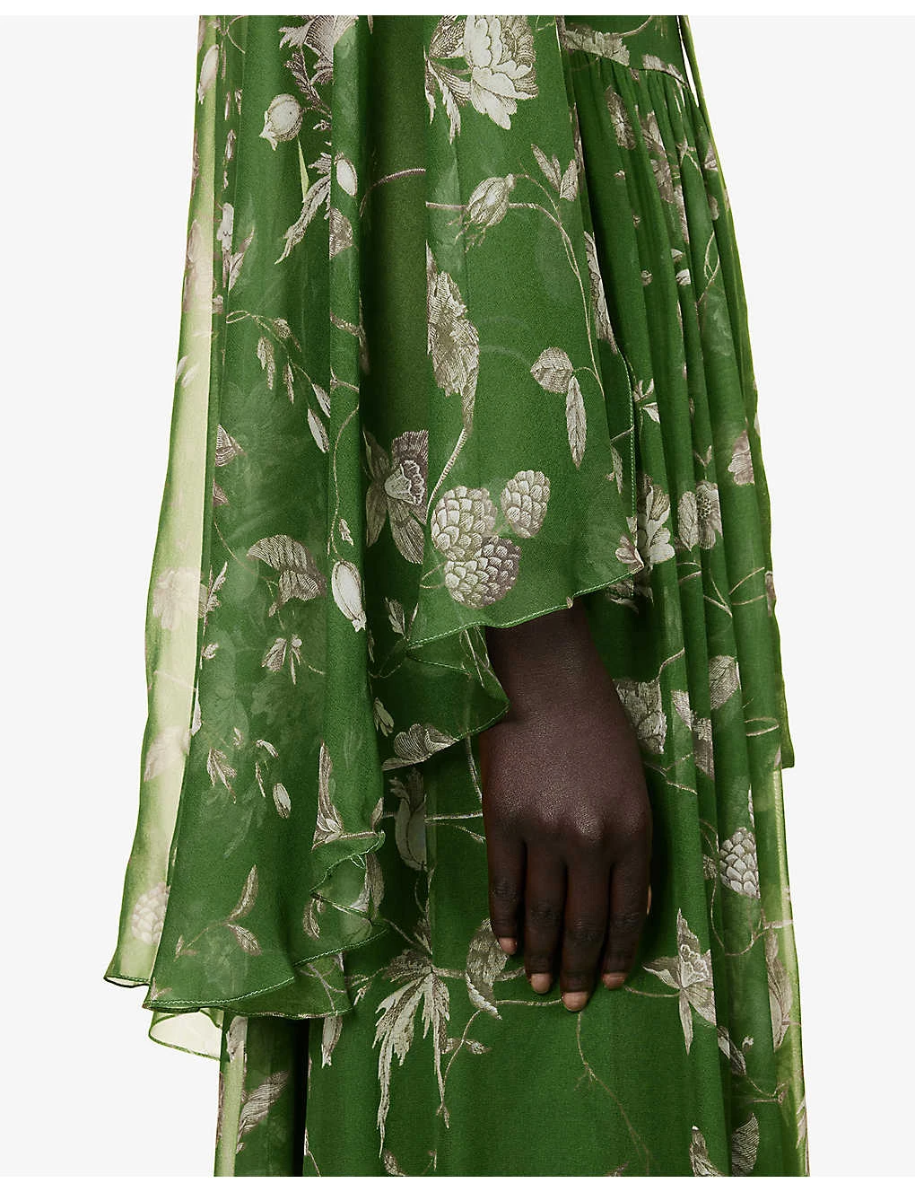 Erdem Floral-print High-neck Silk Maxi Dress 6 Erdem Floral-print High-neck Silk Maxi Dress - Image 6