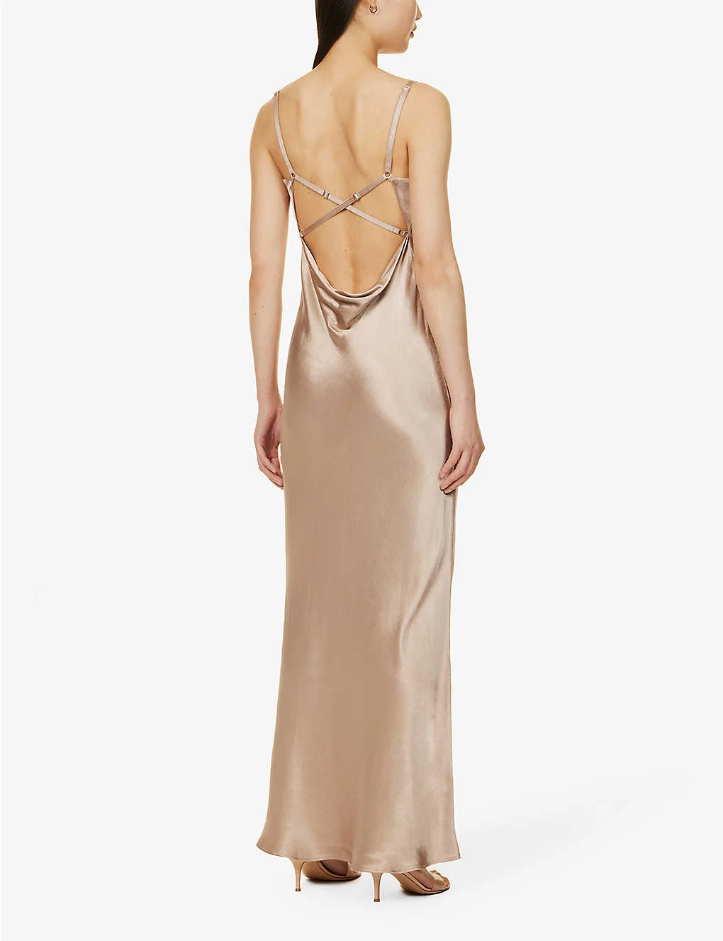 BEC + BRIDGE Malia Cowl-neck Satin Maxi Dress 2 BEC + BRIDGE Malia Cowl-neck Satin Maxi Dress - Image 2