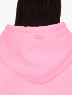 ERL Swirl-pattern Relaxed-fit Cotton-blend Hoody -Whistles Closet Shop R04165359 PINK ALT05