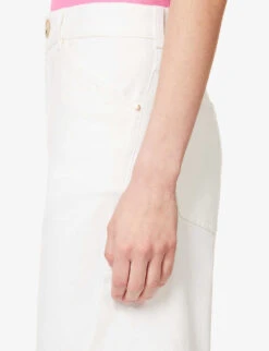 ME AND EM Twisted Seam Wide-leg Mid-rise Jeans 9 ME AND EM Twisted Seam Wide-leg Mid-rise Jeans -Whistles Closet Shop R04165495 OFFWHITE ALT04