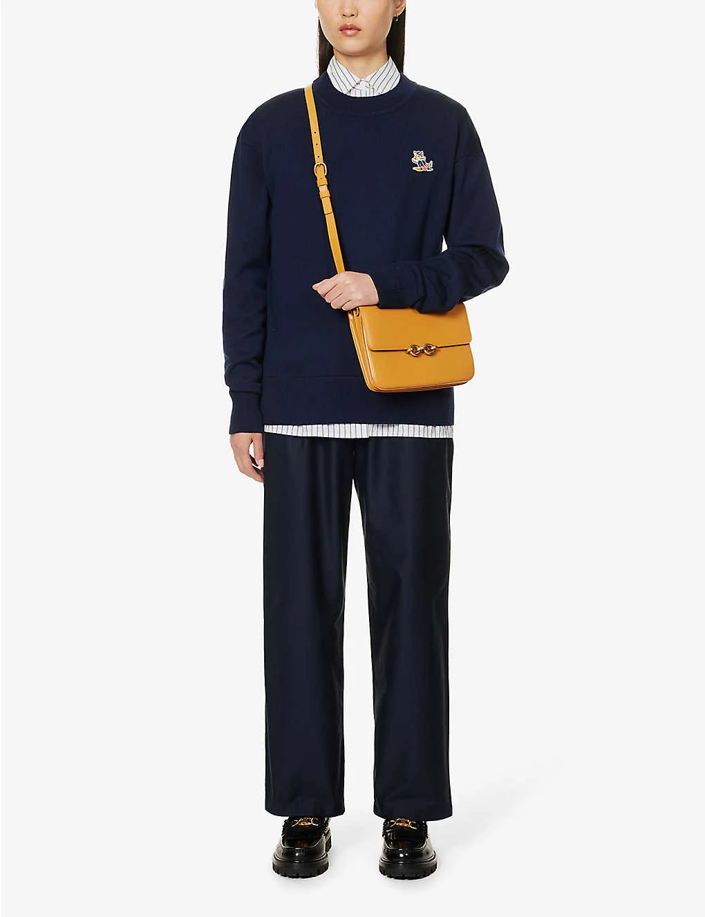 Brand-appliqué Ribbed-trim Wool-knit Jumper 2 Brand-appliqué Ribbed-trim Wool-knit Jumper - Image 2