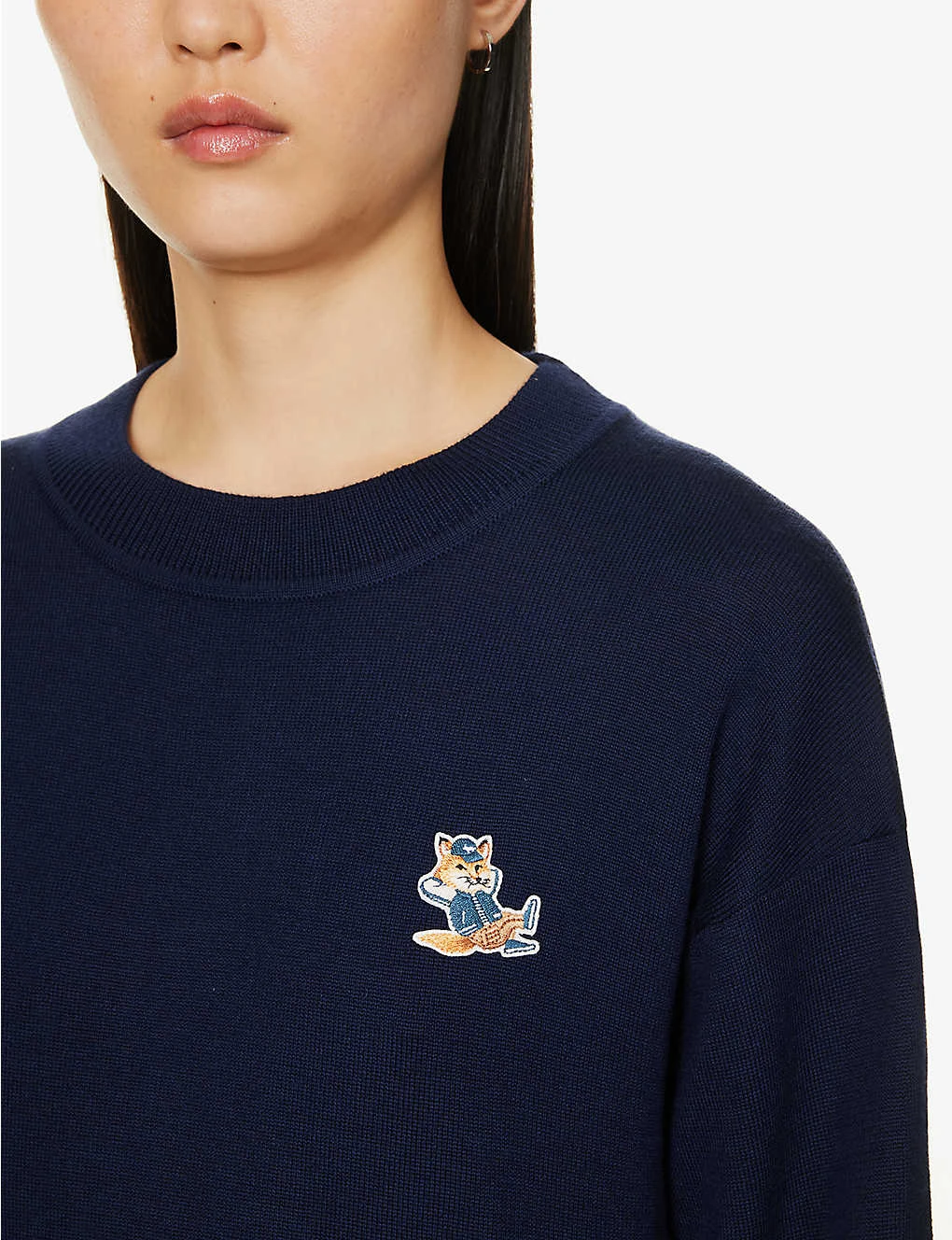 Brand-appliqué Ribbed-trim Wool-knit Jumper 5 Brand-appliqué Ribbed-trim Wool-knit Jumper - Image 5