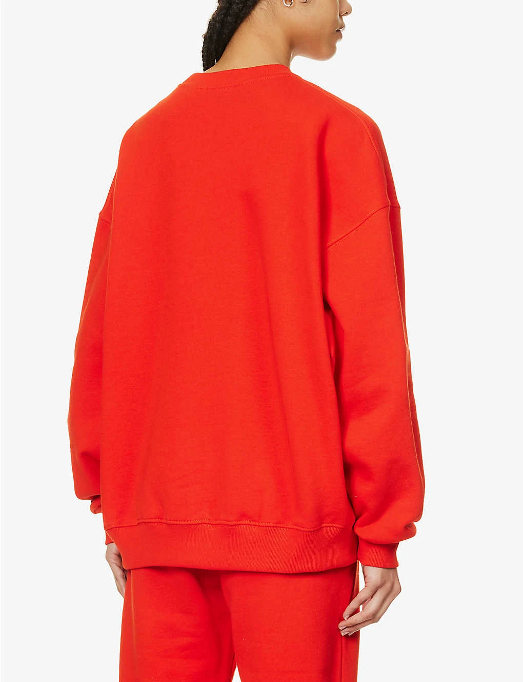 Crystal-embellished Logo-print Organic-cotton Sweatshirt 4 Crystal-embellished Logo-print Organic-cotton Sweatshirt - Image 4