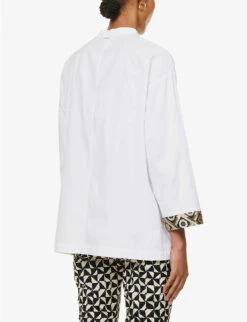 Tenerife Relaxed-fit Cotton Shirt -Whistles Closet Shop R04167349 WHITE ALT03