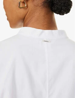 Tenerife Relaxed-fit Cotton Shirt -Whistles Closet Shop R04167349 WHITE ALT05