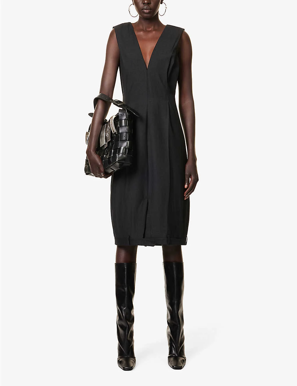 Upside Down Trouser Relaxed-fit Wool-blend Midi Dress 2 Upside Down Trouser Relaxed-fit Wool-blend Midi Dress - Image 2