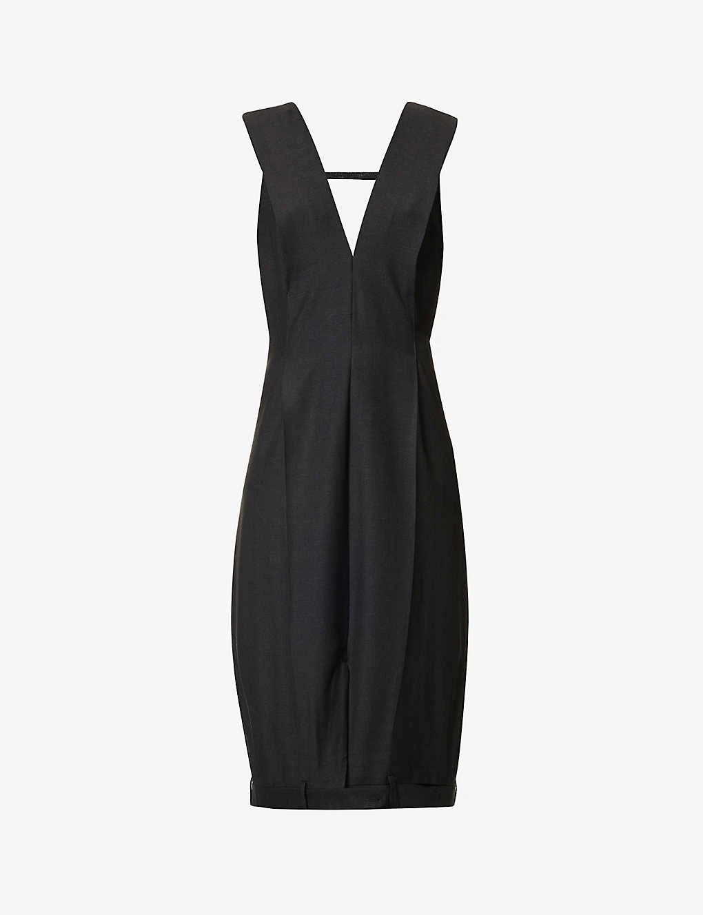 Upside Down Trouser Relaxed-fit Wool-blend Midi Dress 1 Upside Down Trouser Relaxed-fit Wool-blend Midi Dress