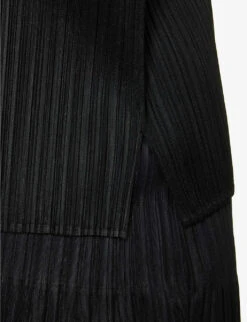 Tropical Winter Pleated Knitted Top 11 Tropical Winter Pleated Knitted Top -Whistles Closet Shop R04168565 GREEN ALT05