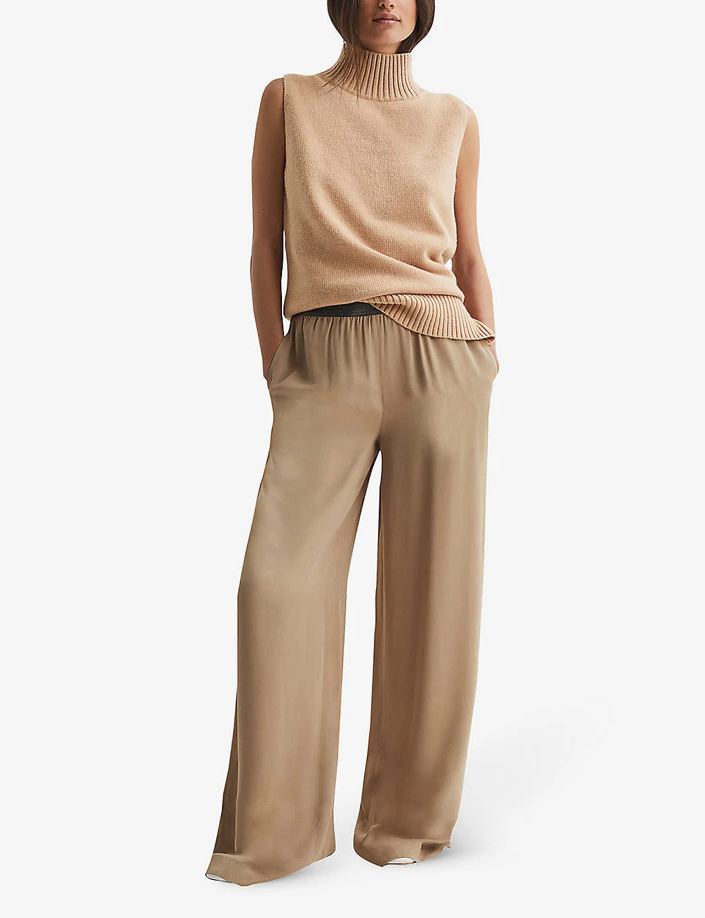 Reiss Gem Wide-leg High-rise Woven Trousers 2 Reiss Gem Wide-leg High-rise Woven Trousers - Image 2