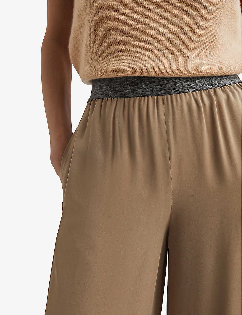 Reiss Gem Wide-leg High-rise Woven Trousers 3 Reiss Gem Wide-leg High-rise Woven Trousers - Image 3