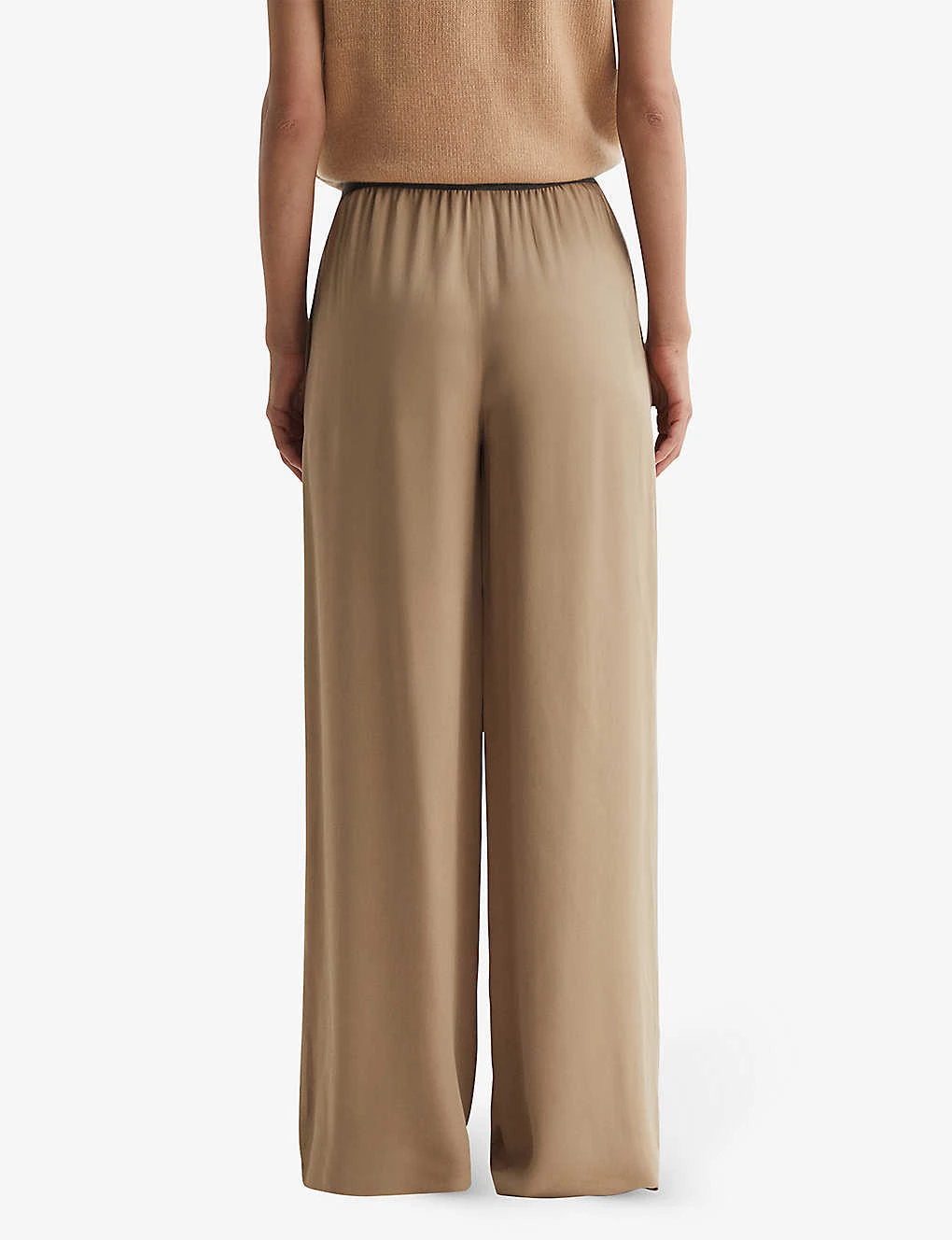 Reiss Gem Wide-leg High-rise Woven Trousers 4 Reiss Gem Wide-leg High-rise Woven Trousers - Image 4