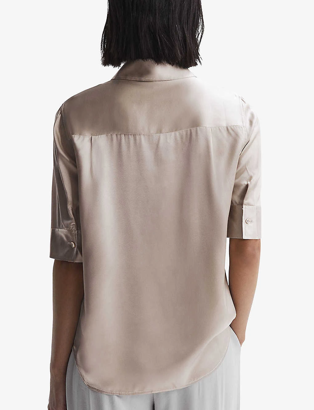 Reiss Aubrey Short-sleeve Silk Shirt 4 Reiss Aubrey Short-sleeve Silk Shirt - Image 4