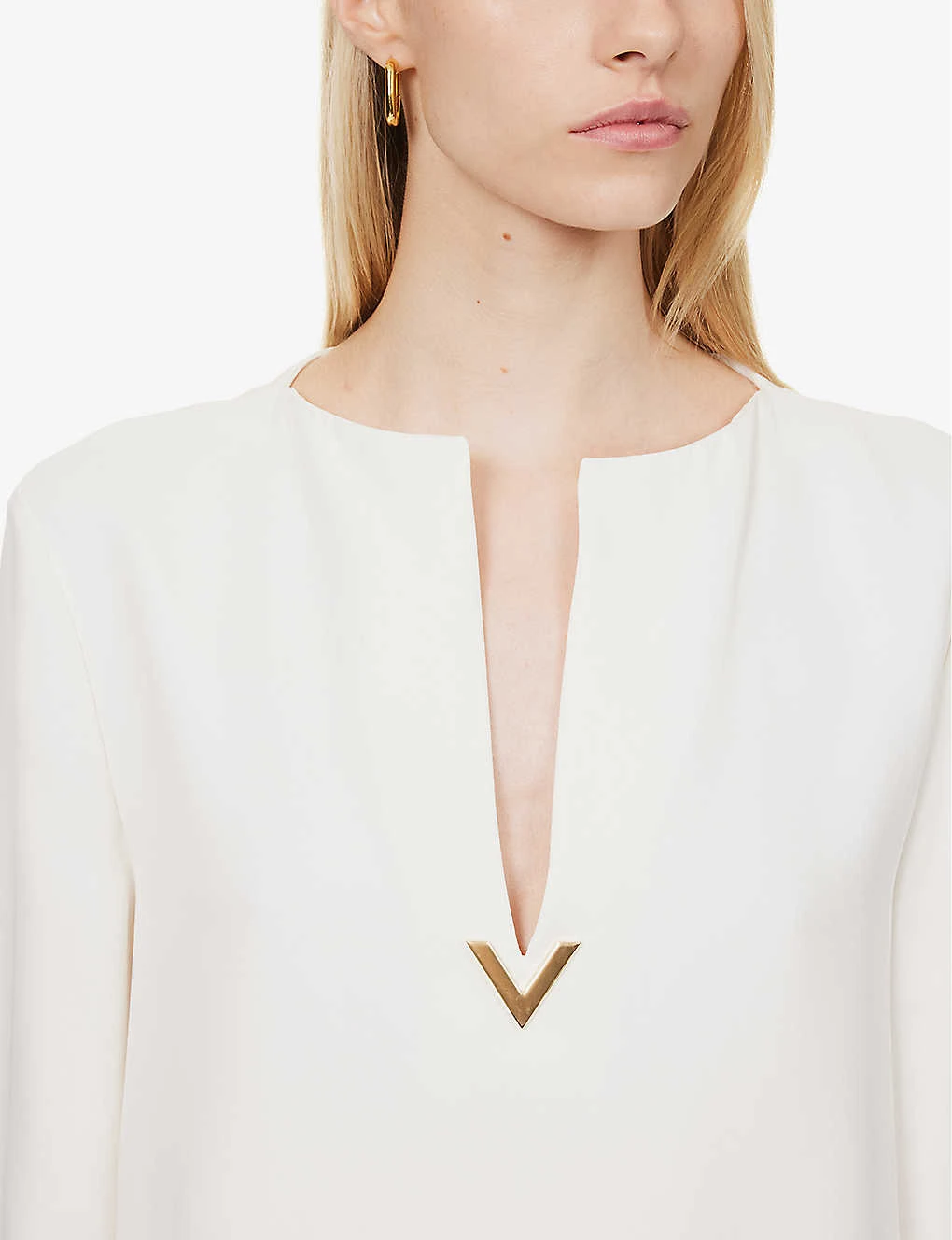 Valentino Cady Couture Brand-plaque Silk Maxi Dress 5 Valentino Cady Couture Brand-plaque Silk Maxi Dress - Image 5