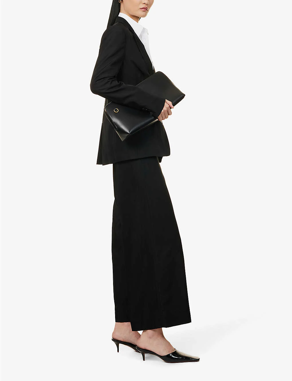 Joseph Thurlow Wide-leg High-rise Silk And Cotton-blend Trousers 2 Joseph Thurlow Wide-leg High-rise Silk And Cotton-blend Trousers - Image 2