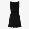 Peephole Cut-out Cotton-blend Mini Dress