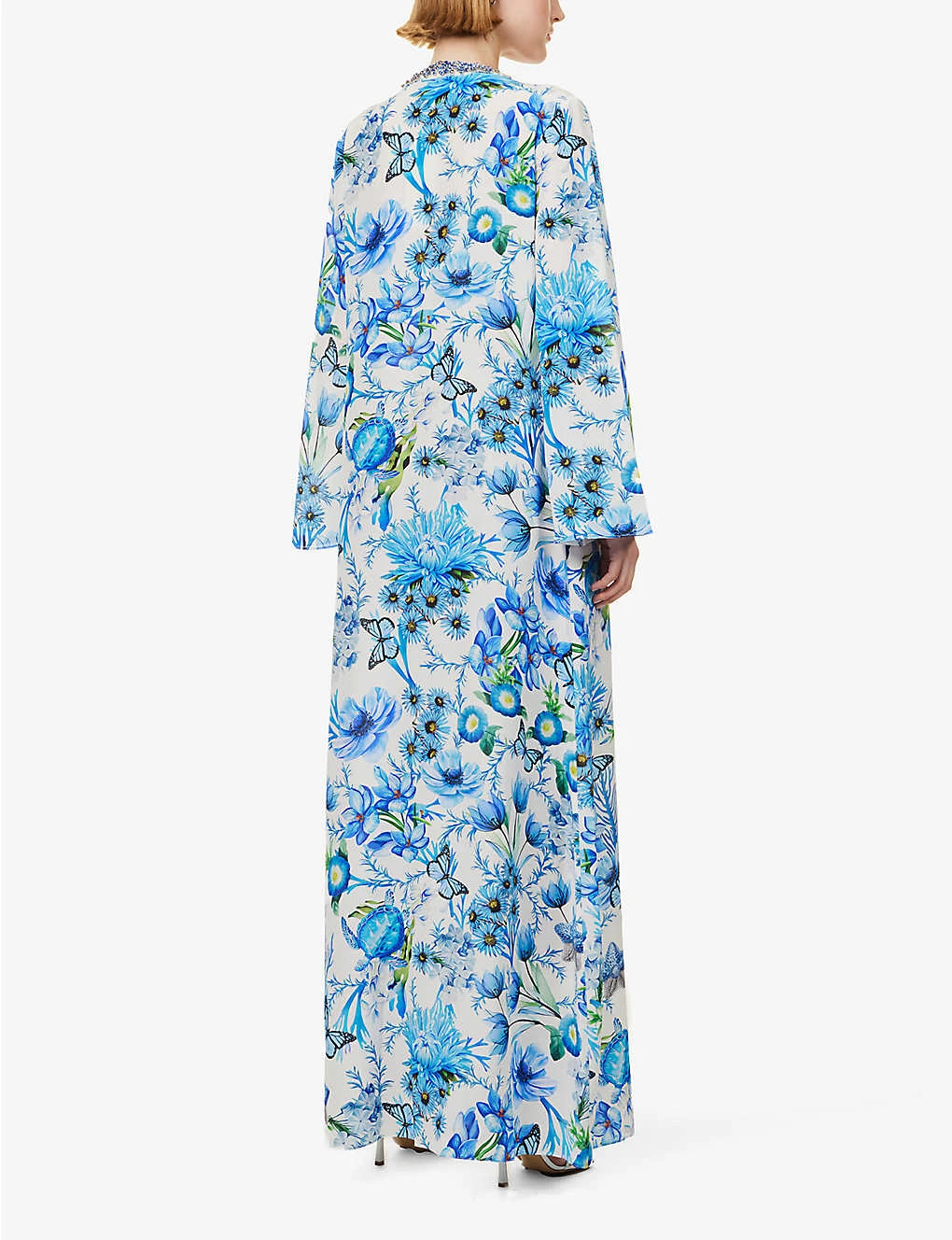 Collins Floral-print Silk-crepe Maxi Dress 4 Collins Floral-print Silk-crepe Maxi Dress - Image 4