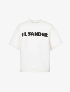 Jil Sander Logo-print Boxy-fit Cotton-jersey T-shirt