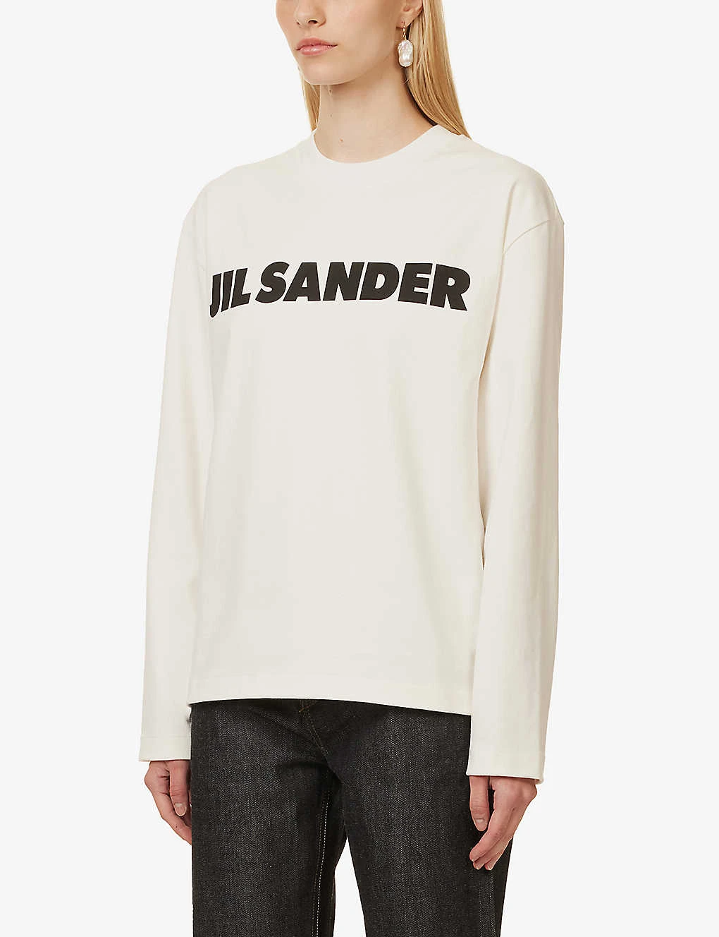Jil Sander Logo-print Relaxed-fit Cotton-jersey T-shirt 3 Jil Sander Logo-print Relaxed-fit Cotton-jersey T-shirt - Image 3