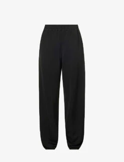Jil Sander Elasticated-waistband Tapered-leg Mid-rise Stretch-woven Trousers