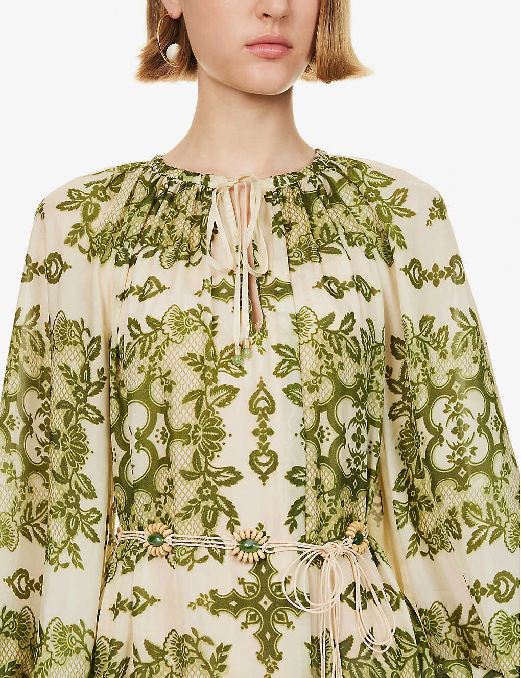 Zimmermann Raie V-neck Silk Maxi Dress 5 Zimmermann Raie V-neck Silk Maxi Dress - Image 5