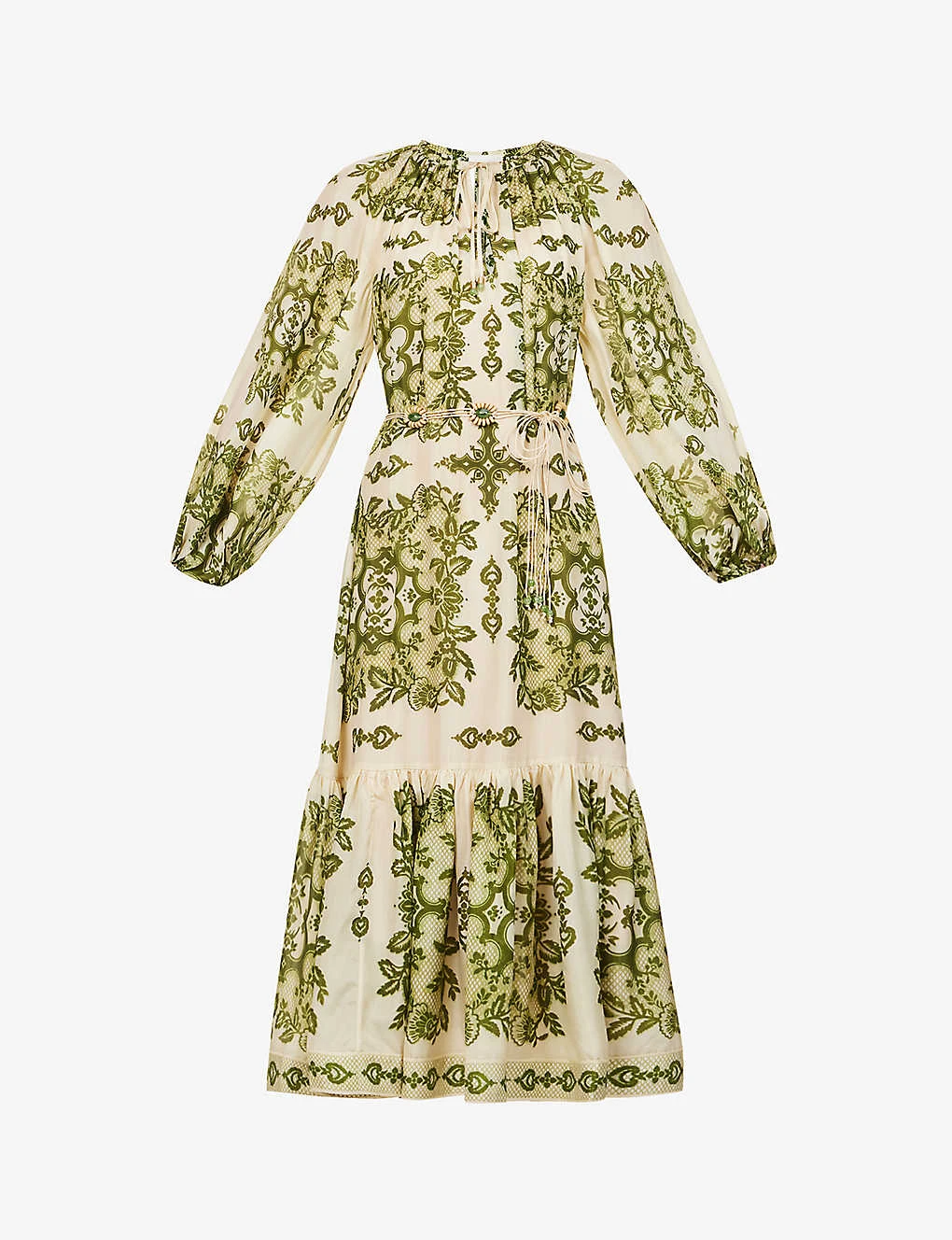 Zimmermann Raie V-neck Silk Maxi Dress 1 Zimmermann Raie V-neck Silk Maxi Dress