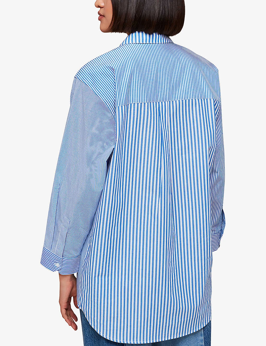 Whistles Millie Stripe Oversized Cotton Shirt 4 Whistles Millie Stripe Oversized Cotton Shirt - Image 4
