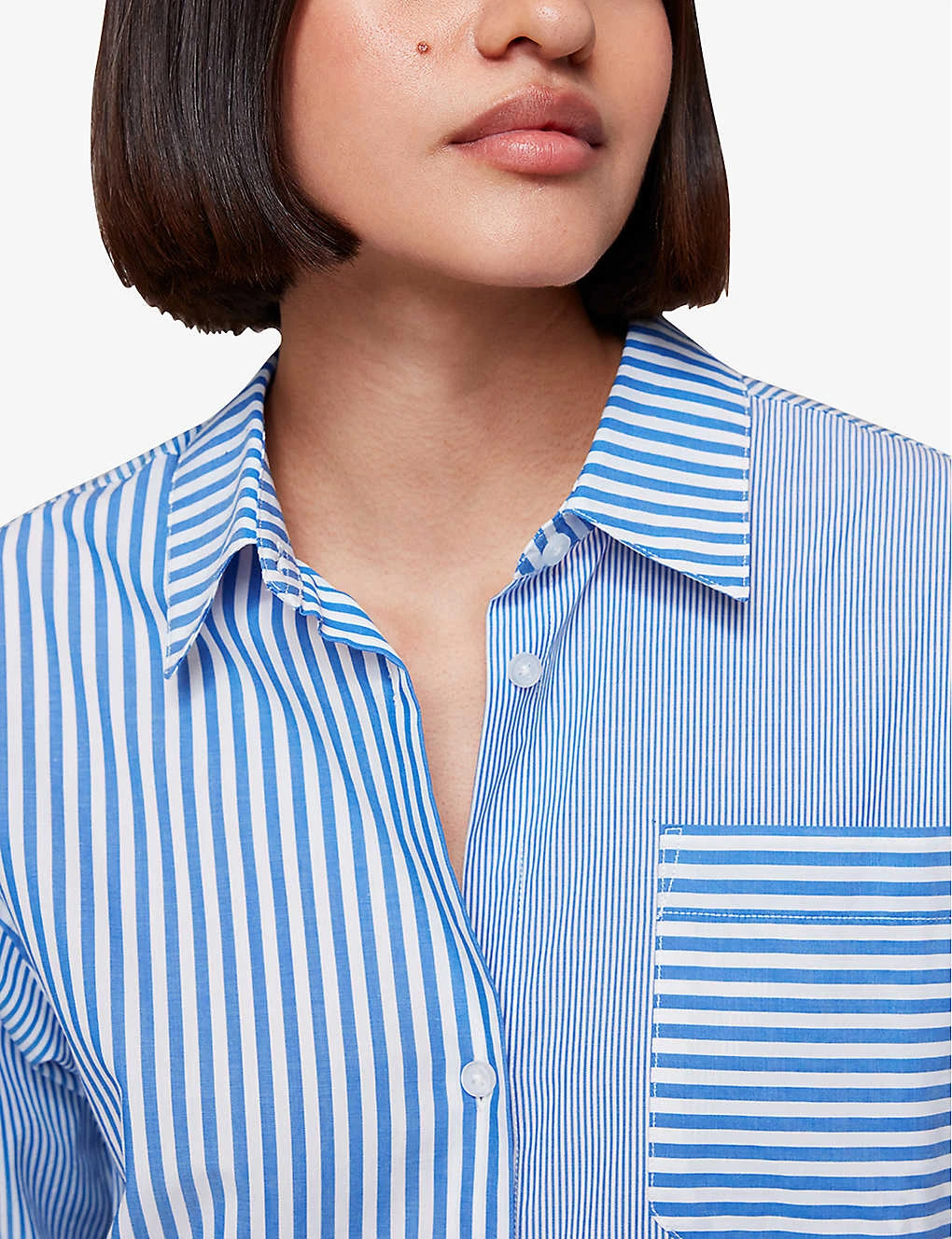 Whistles Millie Stripe Oversized Cotton Shirt 5 Whistles Millie Stripe Oversized Cotton Shirt - Image 5
