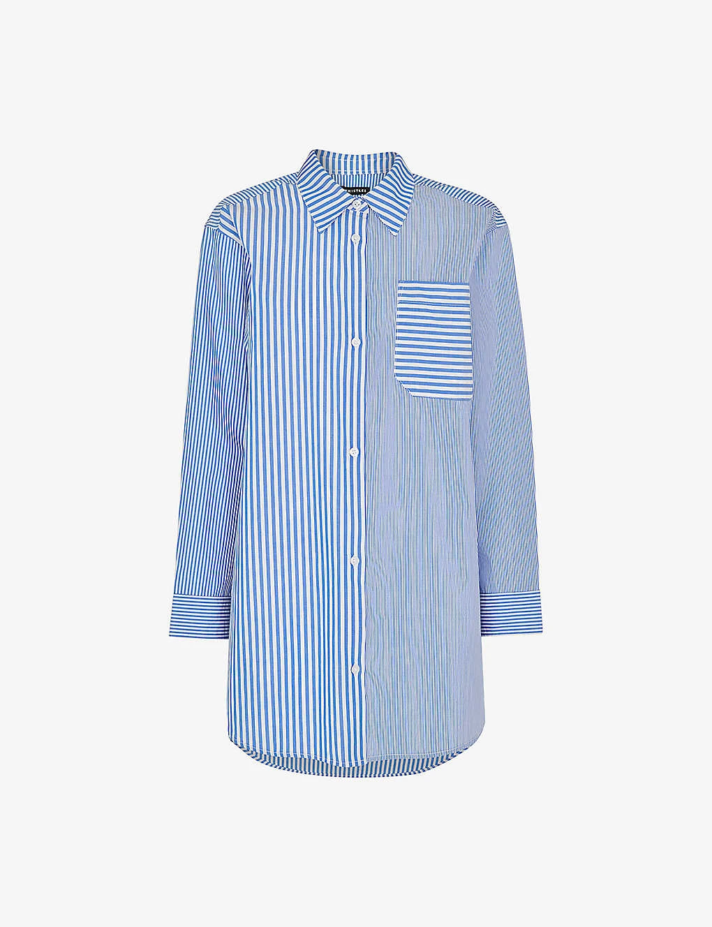 Whistles Millie Stripe Oversized Cotton Shirt 1 Whistles Millie Stripe Oversized Cotton Shirt