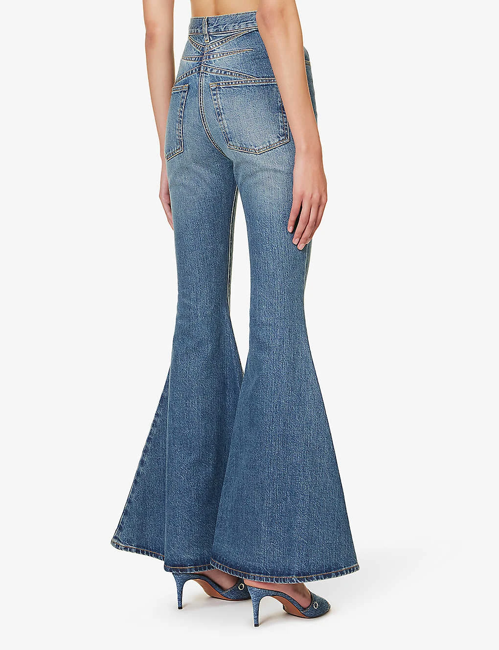 Regular-fit Flare-leg High-rise Jeans 4 Regular-fit Flare-leg High-rise Jeans - Image 4