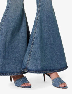 Regular-fit Flare-leg High-rise Jeans 11 Regular-fit Flare-leg High-rise Jeans -Whistles Closet Shop R04179394 BLEUVINTAGE ALT05