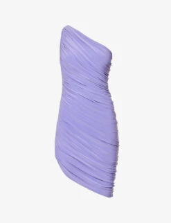 Norma Kamali Diana Ruched Stretch-woven Mini Dress