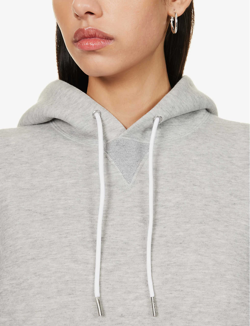 Sacai Zip-back Relaxed-fit Cotton-blend Hoody 6 Sacai Zip-back Relaxed-fit Cotton-blend Hoody - Image 6