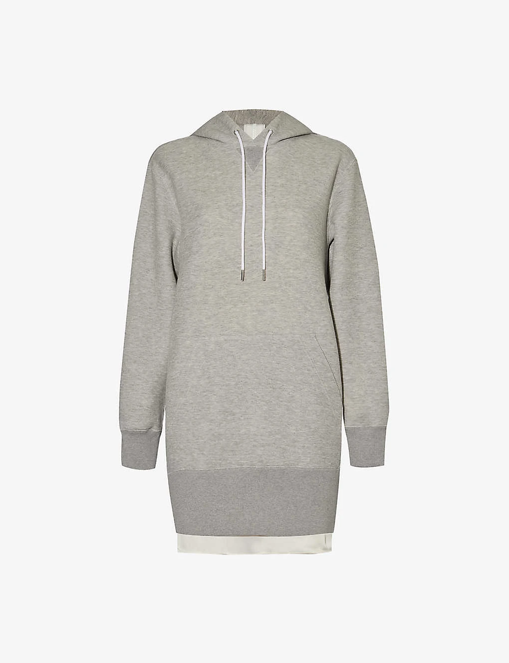 Sacai Zip-back Relaxed-fit Cotton-blend Hoody 1 Sacai Zip-back Relaxed-fit Cotton-blend Hoody