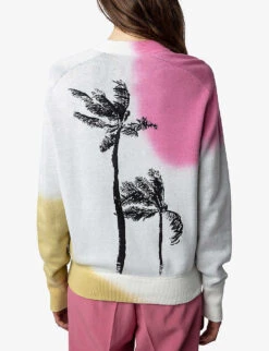 Zadig & Voltaire Montana Tie-dye Cotton-blend Jumper 8 Zadig & Voltaire Montana Tie-dye Cotton-blend Jumper -Whistles Closet Shop R04180437 ECRU ALT03