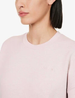 365 Brand-embroidered Relaxed-fit Organic Cotton-blend Sweatshirt 9 365 Brand-embroidered Relaxed-fit Organic Cotton-blend Sweatshirt -Whistles Closet Shop R04180889 STONE ALT04