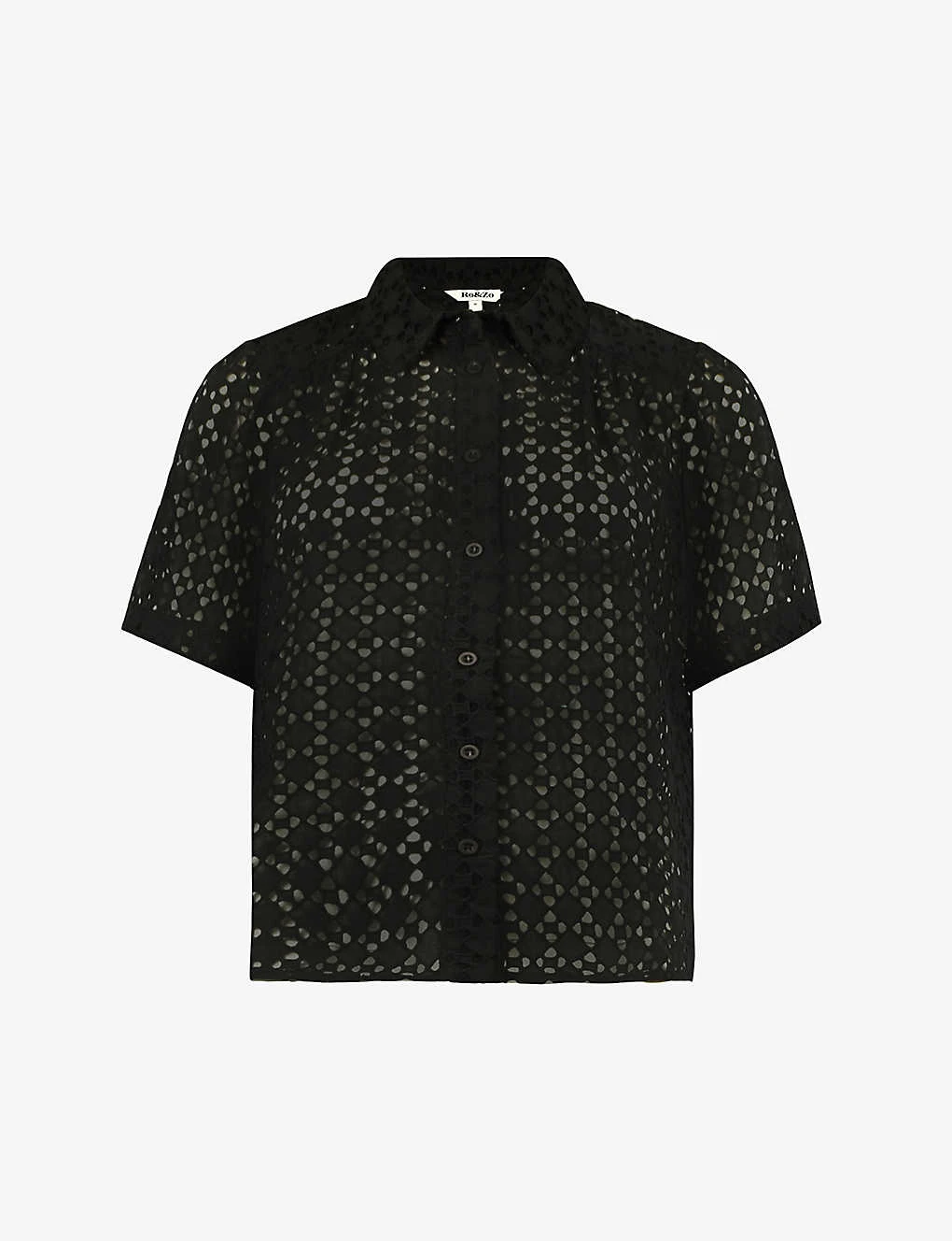 Broderie-anglaise Boxy Cotton Shirt 1 Broderie-anglaise Boxy Cotton Shirt