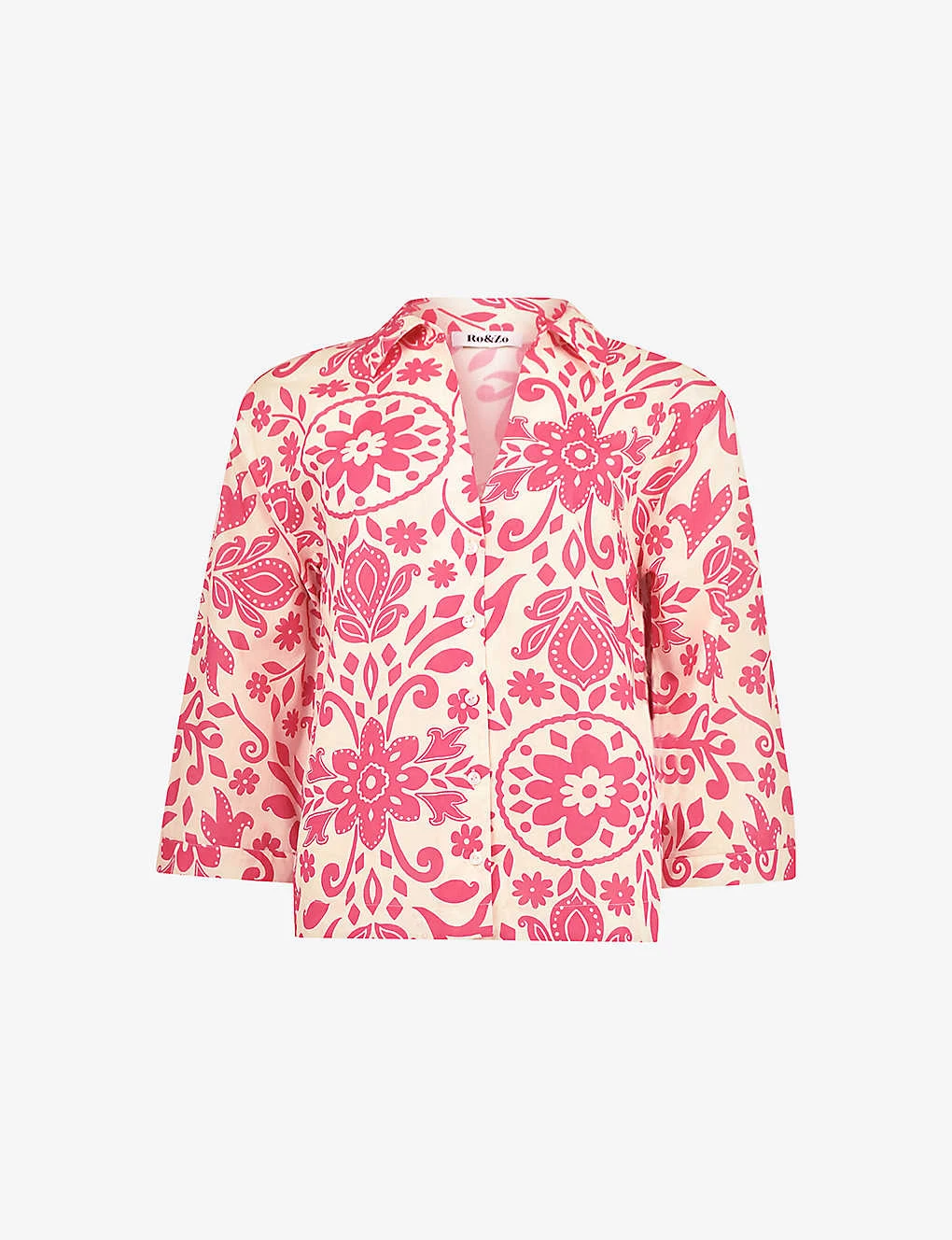 Paisley Graphic-pattern Relaxed-fit Cotton Shirt 1 Paisley Graphic-pattern Relaxed-fit Cotton Shirt
