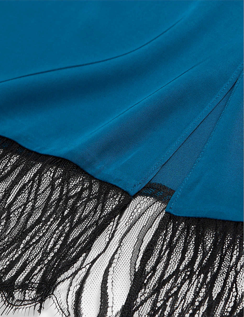 THE KOOPLES Lace-trim Satin Slip Midi Dress 2 THE KOOPLES Lace-trim Satin Slip Midi Dress - Image 2