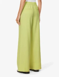 ME AND EM Summer Straight-leg Mid-rise Stretch-woven Trousers -Whistles Closet Shop R04181886 CITRONELLE ALT03