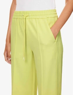 ME AND EM Summer Straight-leg Mid-rise Stretch-woven Trousers -Whistles Closet Shop R04181886 CITRONELLE ALT04