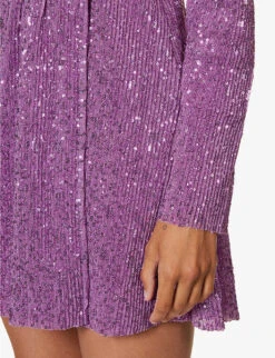 Stine Goya Noelia Sequin-embellished Mini Dress 10 Stine Goya Noelia Sequin-embellished Mini Dress -Whistles Closet Shop R04183752 ORCHID ALT04