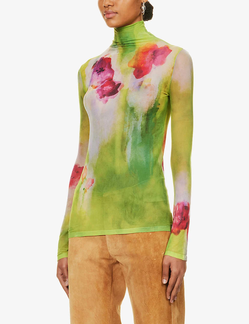 Acne Studios Denise Floral-print Woven Top 3 Acne Studios Denise Floral-print Woven Top - Image 3