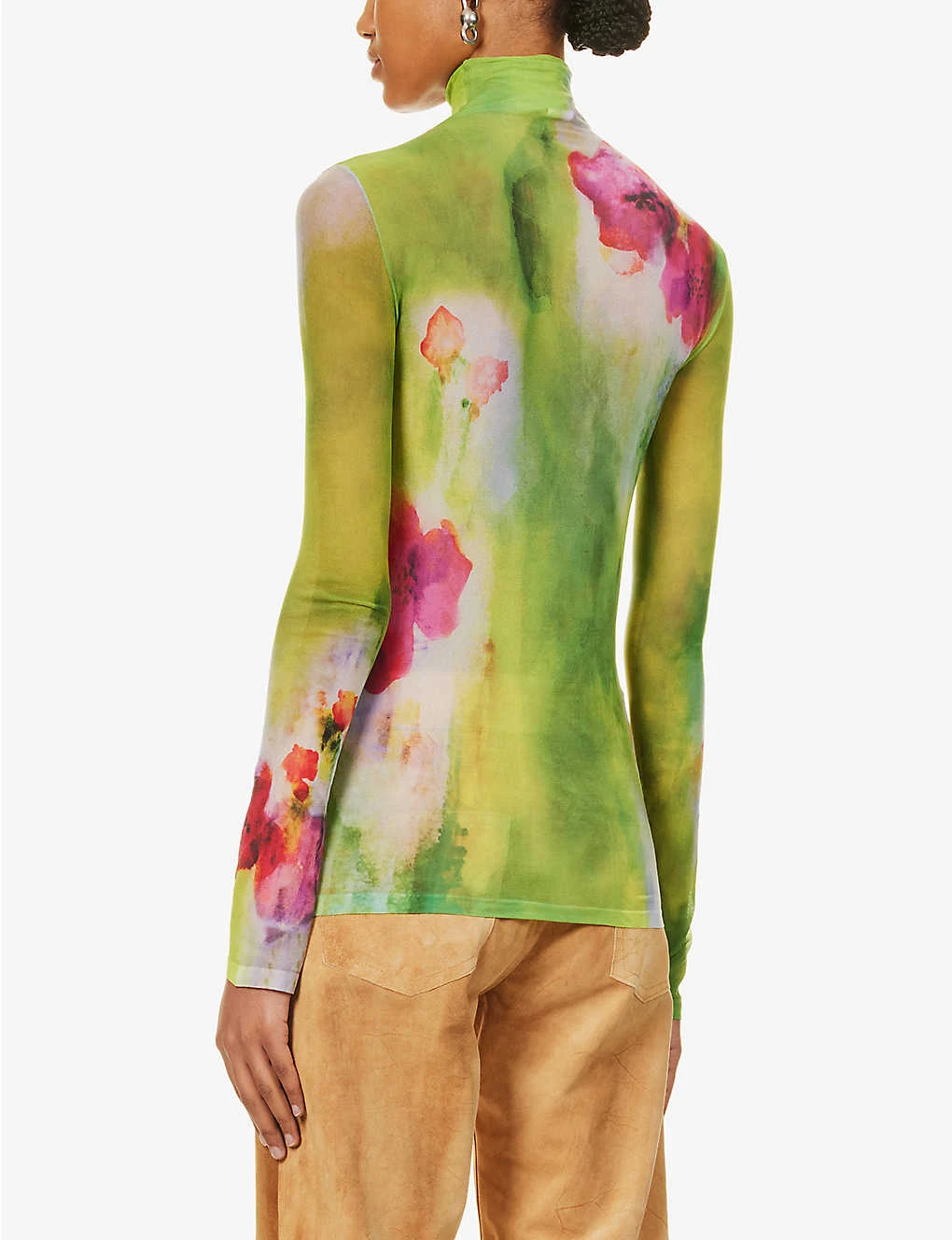 Acne Studios Denise Floral-print Woven Top 4 Acne Studios Denise Floral-print Woven Top - Image 4