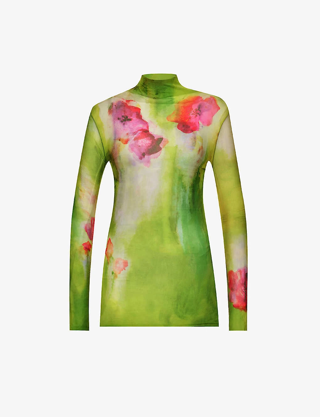 Acne Studios Denise Floral-print Woven Top 1 Acne Studios Denise Floral-print Woven Top