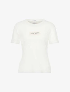 Acne Studios Etza Semi-sheer Cotton Knitted T-shirt