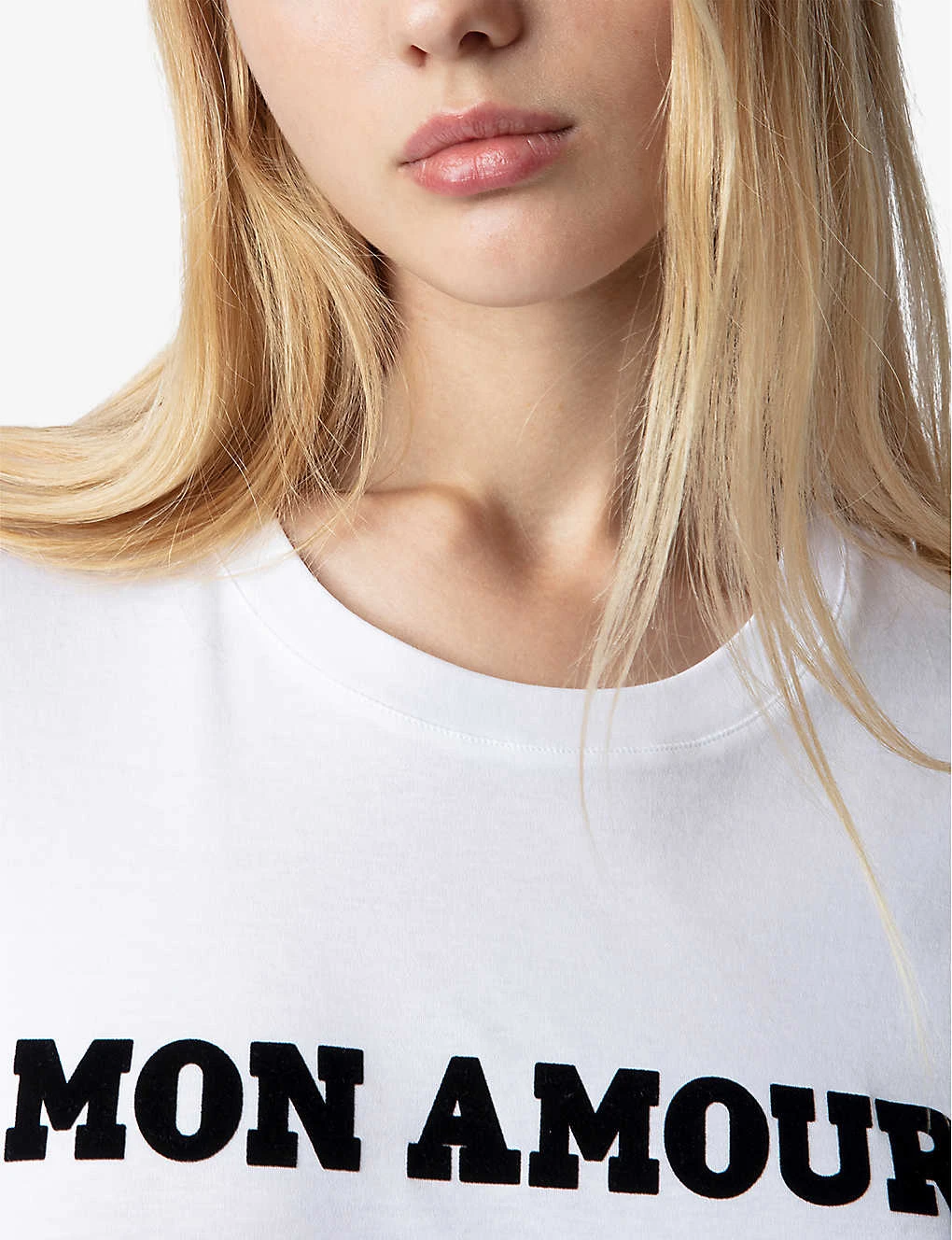 Zadig & Voltaire Woop Slogan-print Short-sleeved Organic-cotton T-shirt 5 Zadig & Voltaire Woop Slogan-print Short-sleeved Organic-cotton T-shirt - Image 5